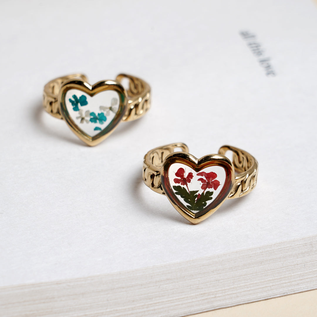 Two Souls, One Heart Resin Ring