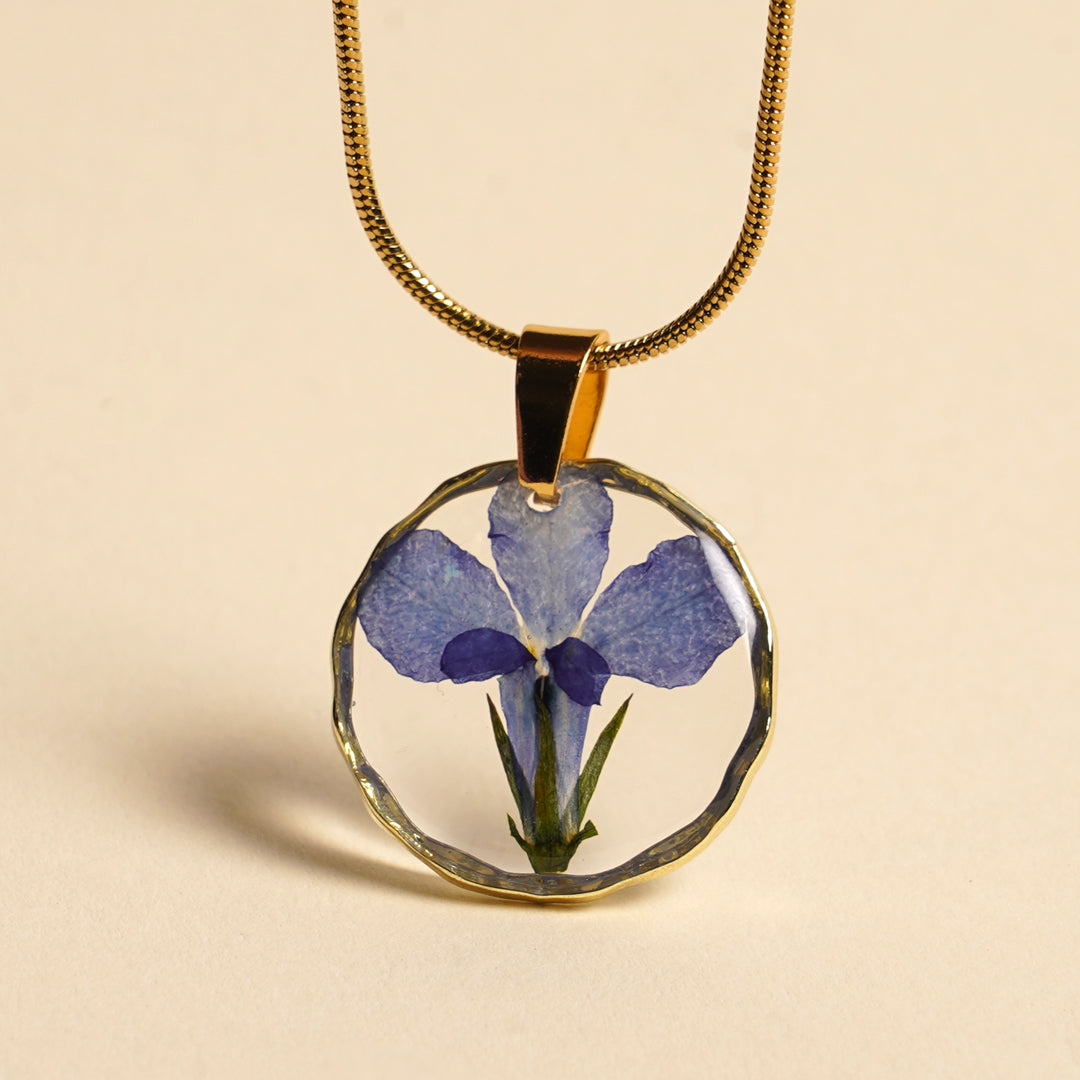 The Great Blue LOBELIA Flower Pendant