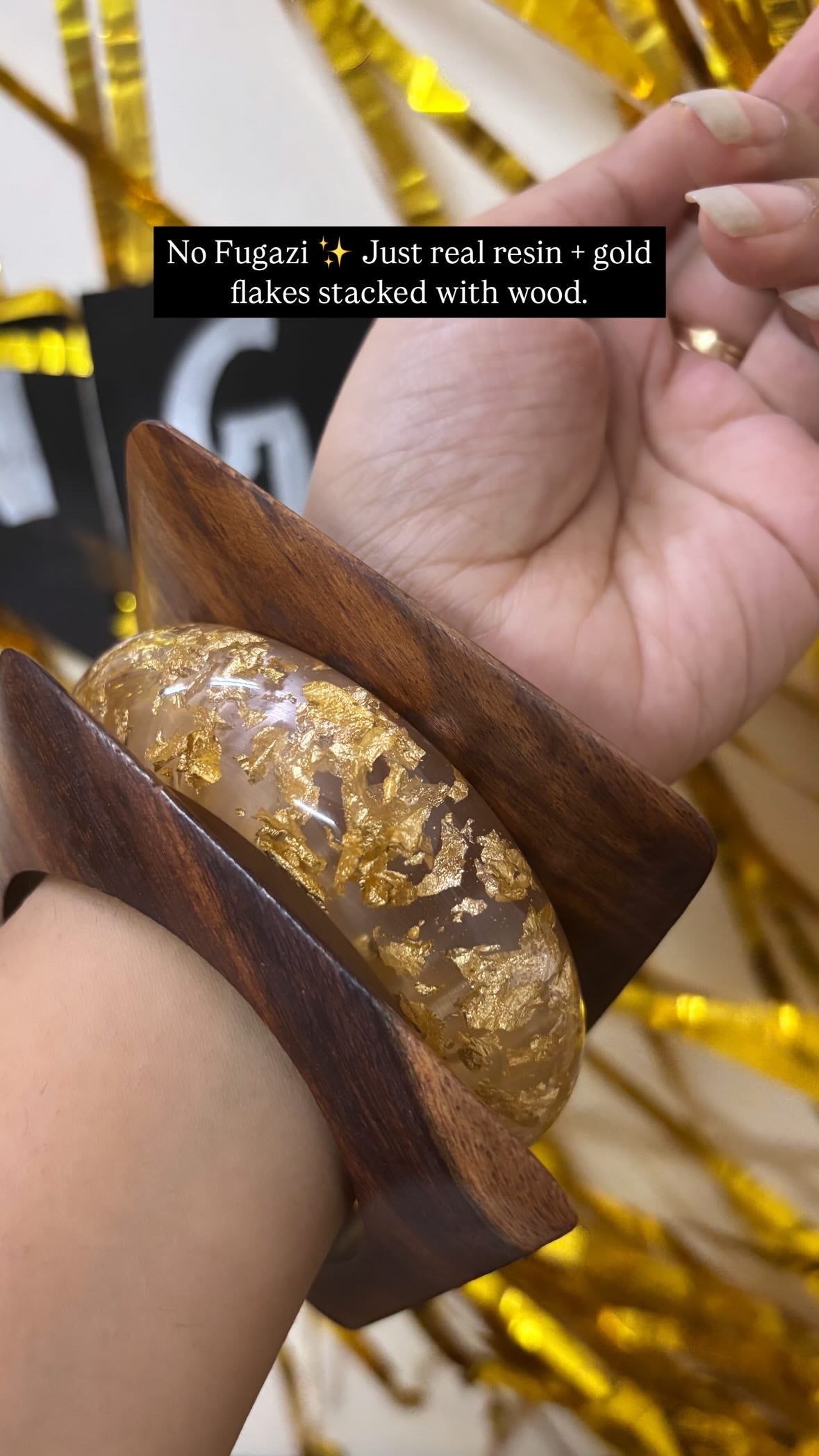 ☀️ Solaris Resin Bangle Stack