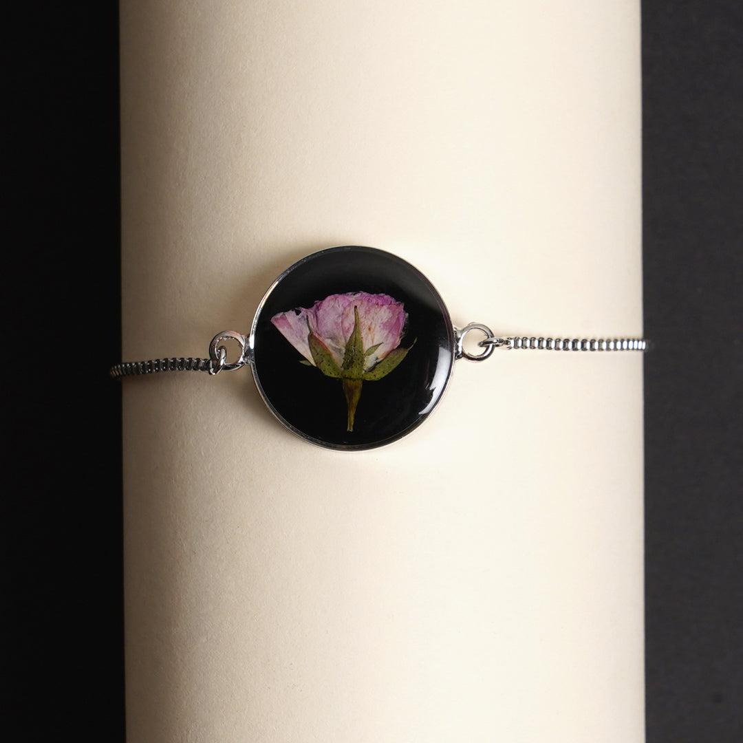 Heirloom of the Pink Queen- Pink Rose Bracelet