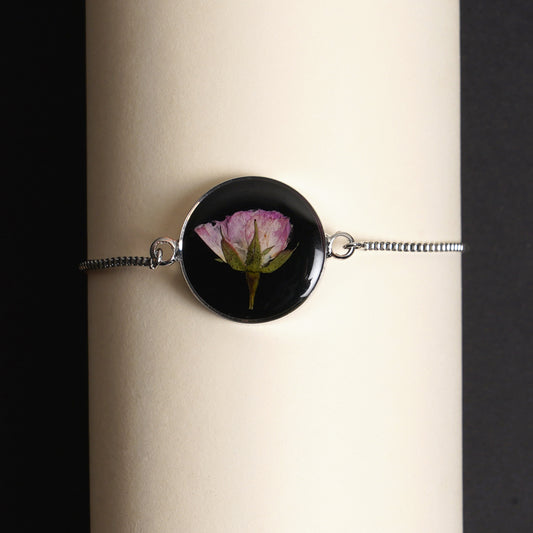 Heirloom of the Pink Queen- Pink Rose Bracelet