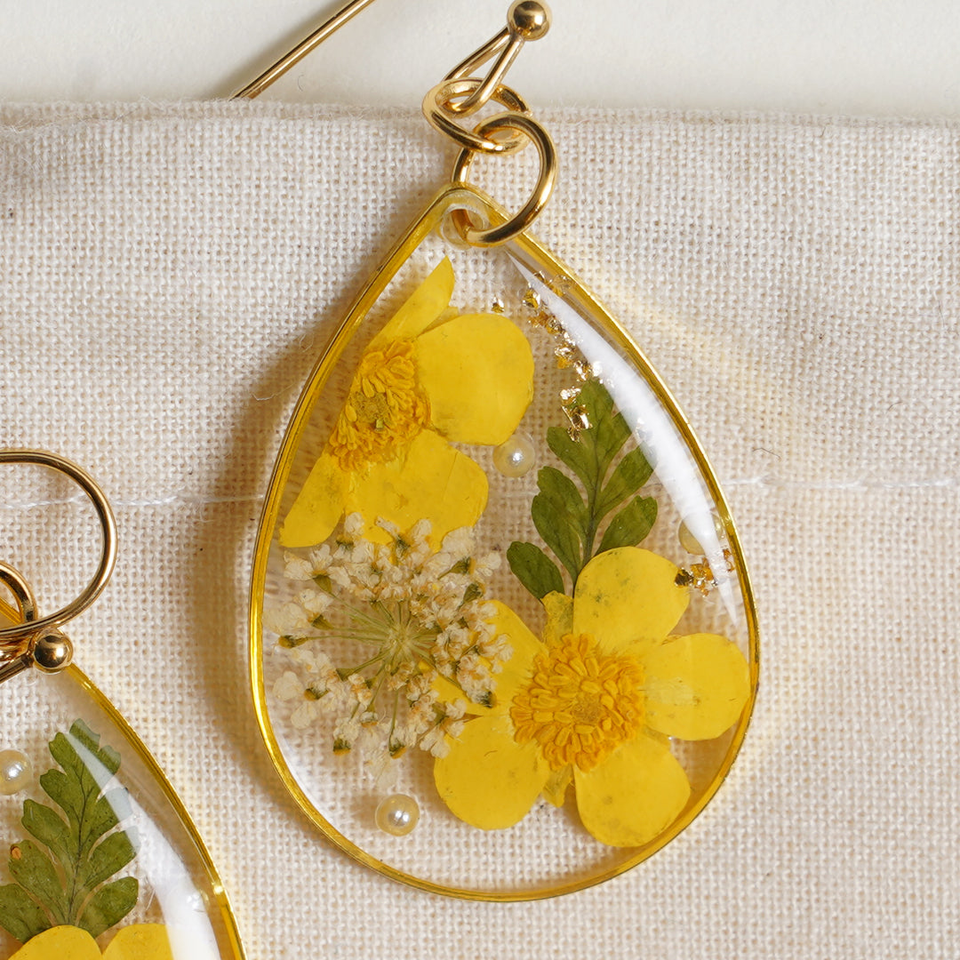The Joyful Yellow Bloom Earrings