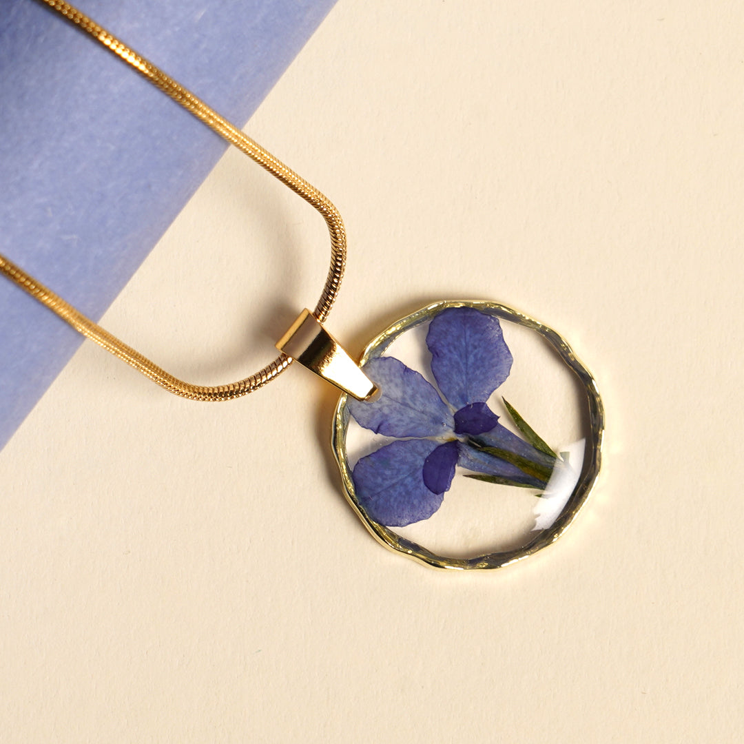 The Great Blue LOBELIA Flower Pendant