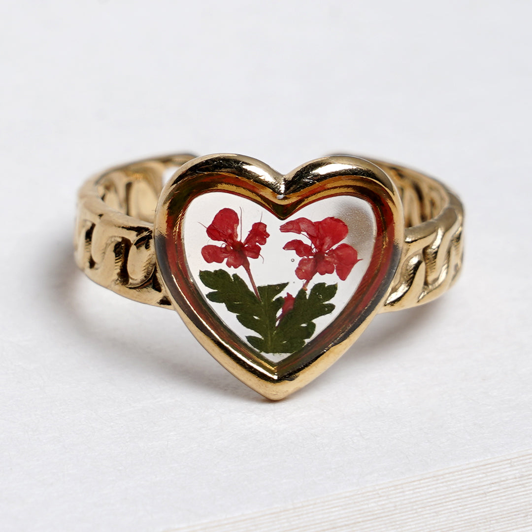 Two Souls, One Heart Resin Ring