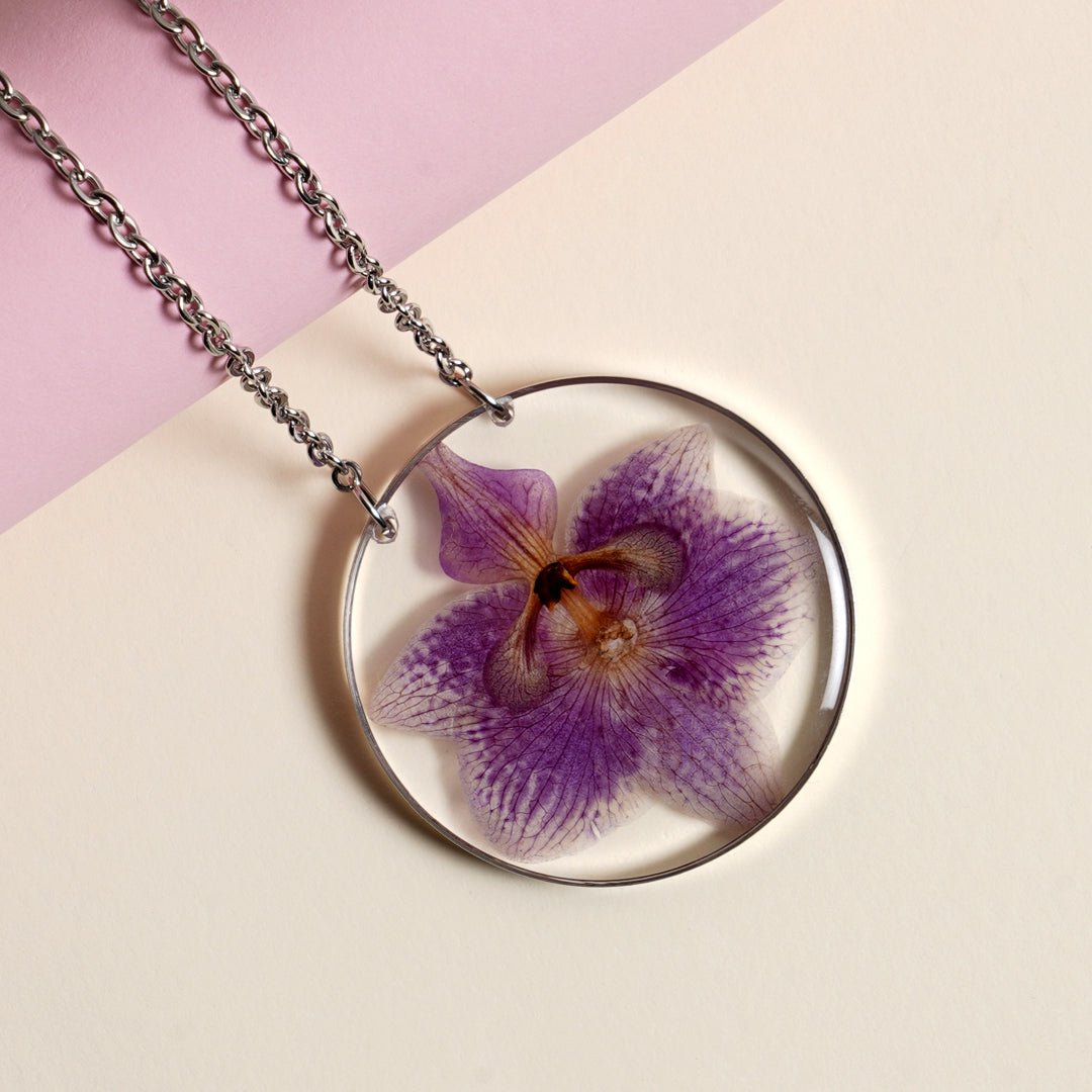 The Purple Orchid Charm