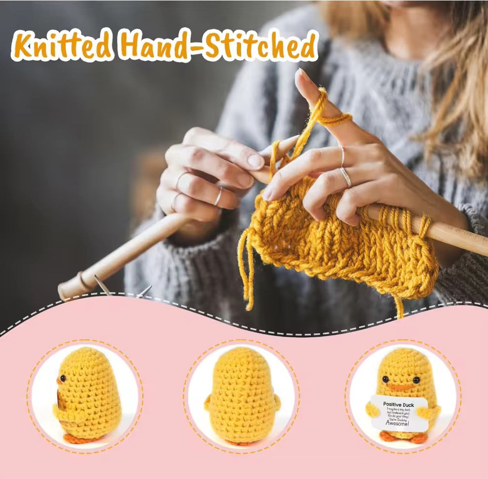 Positive Crochet Duckling 💛