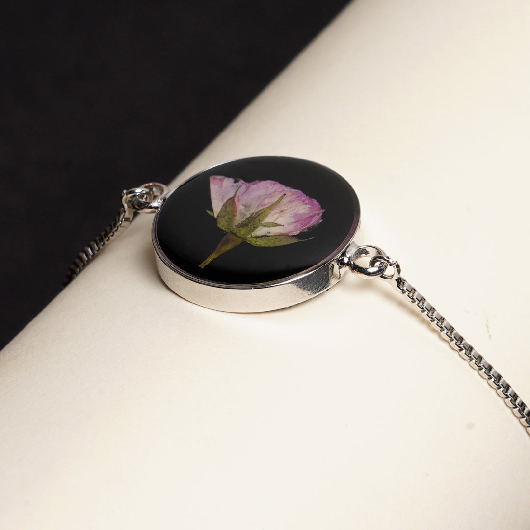 Heirloom of the Pink Queen- Pink Rose Bracelet