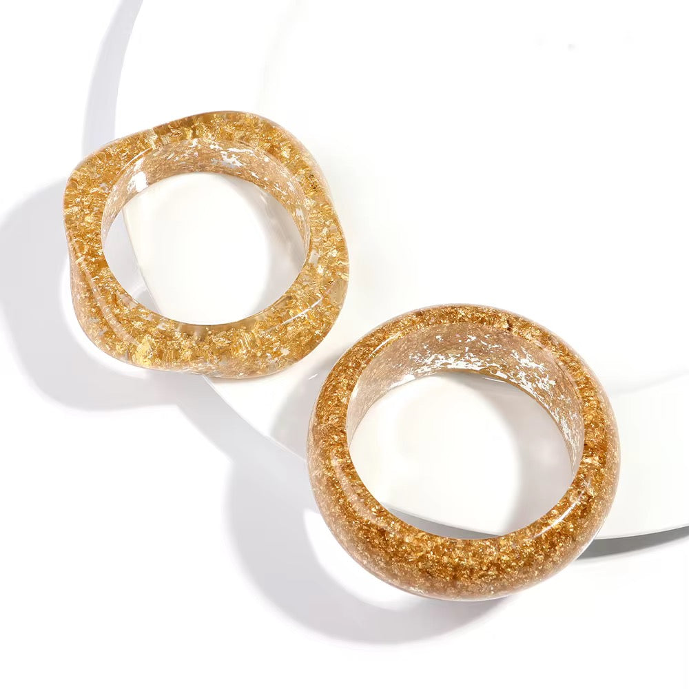 ☀️ Solaris Resin Bangle Stack