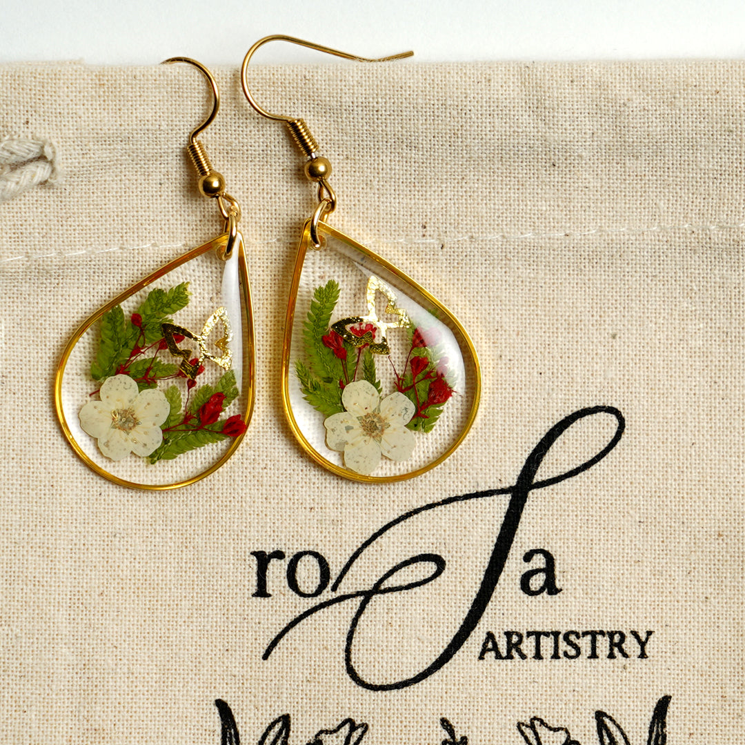 Whispers of Becoming, Blooming Earrings 🦋