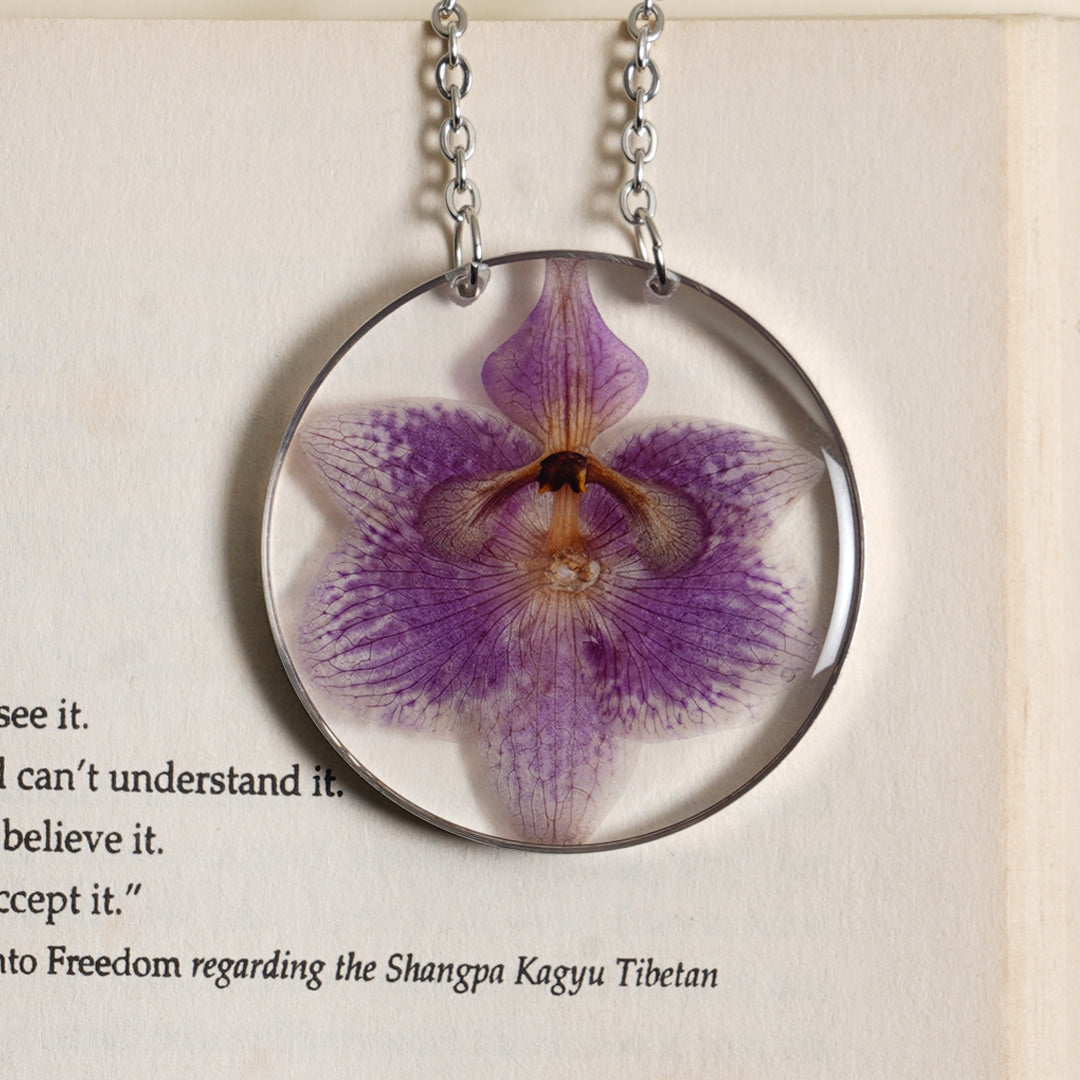 The Purple Orchid Charm