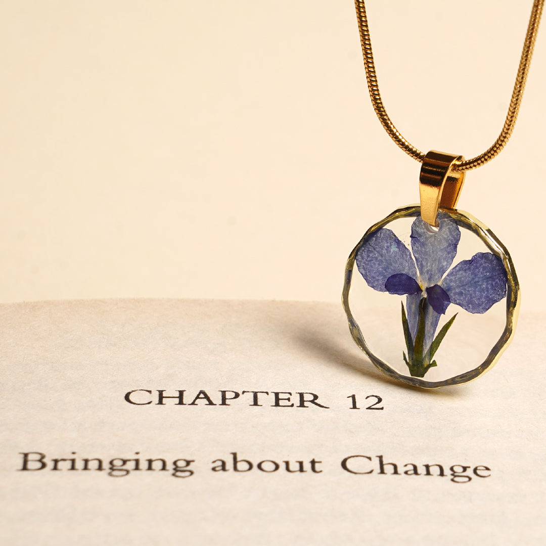 The Great Blue LOBELIA Flower Pendant