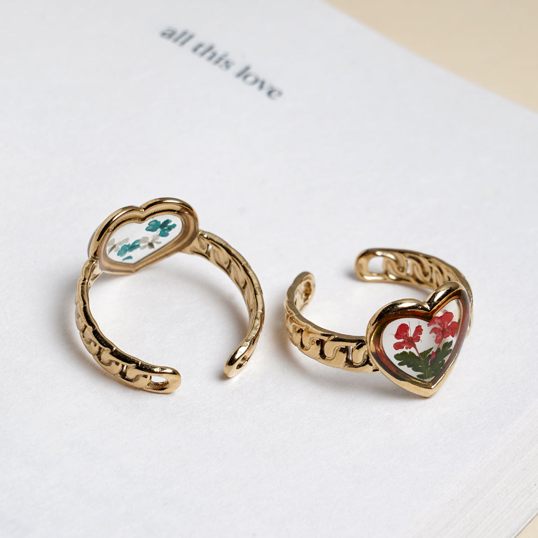 Two Souls, One Heart Resin Ring
