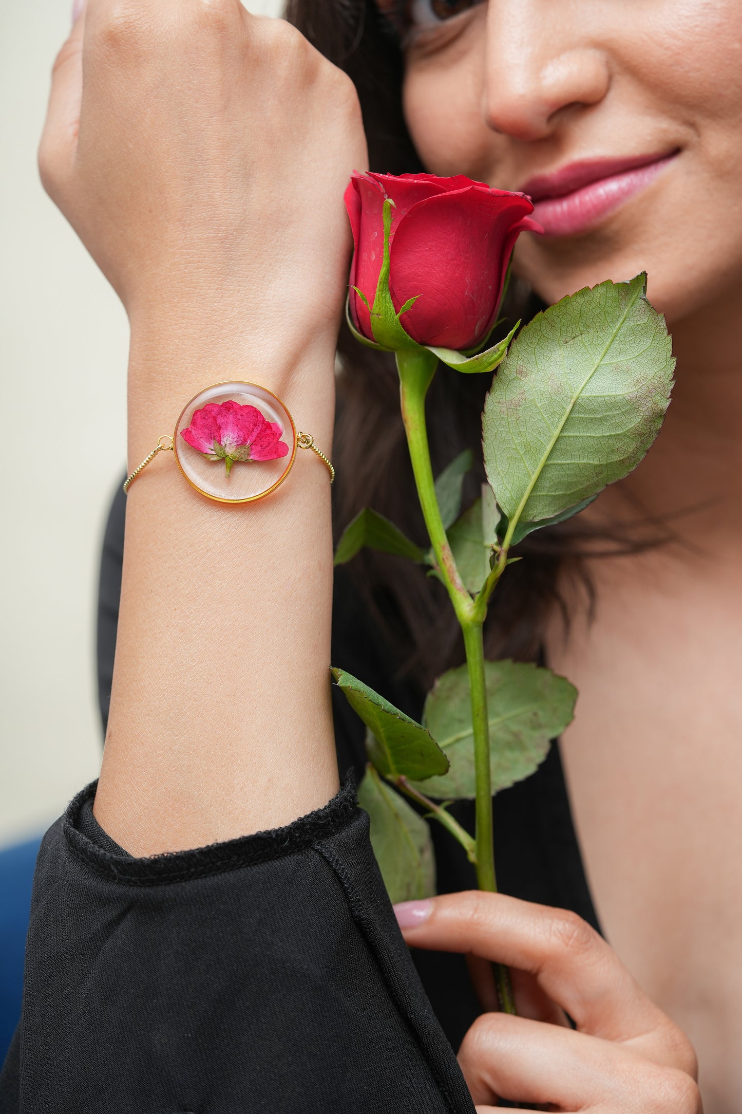 Rouge - Red Rose Bracelet