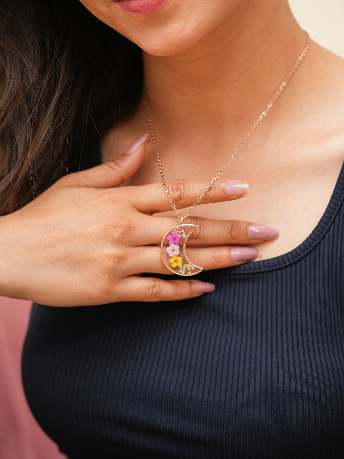 Luna- Moon and Bloom Necklace