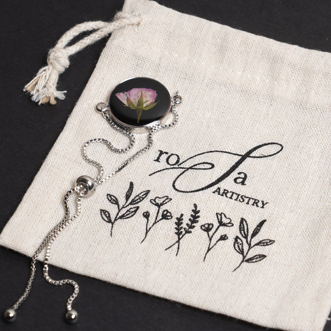 Heirloom of the Pink Queen- Pink Rose Bracelet