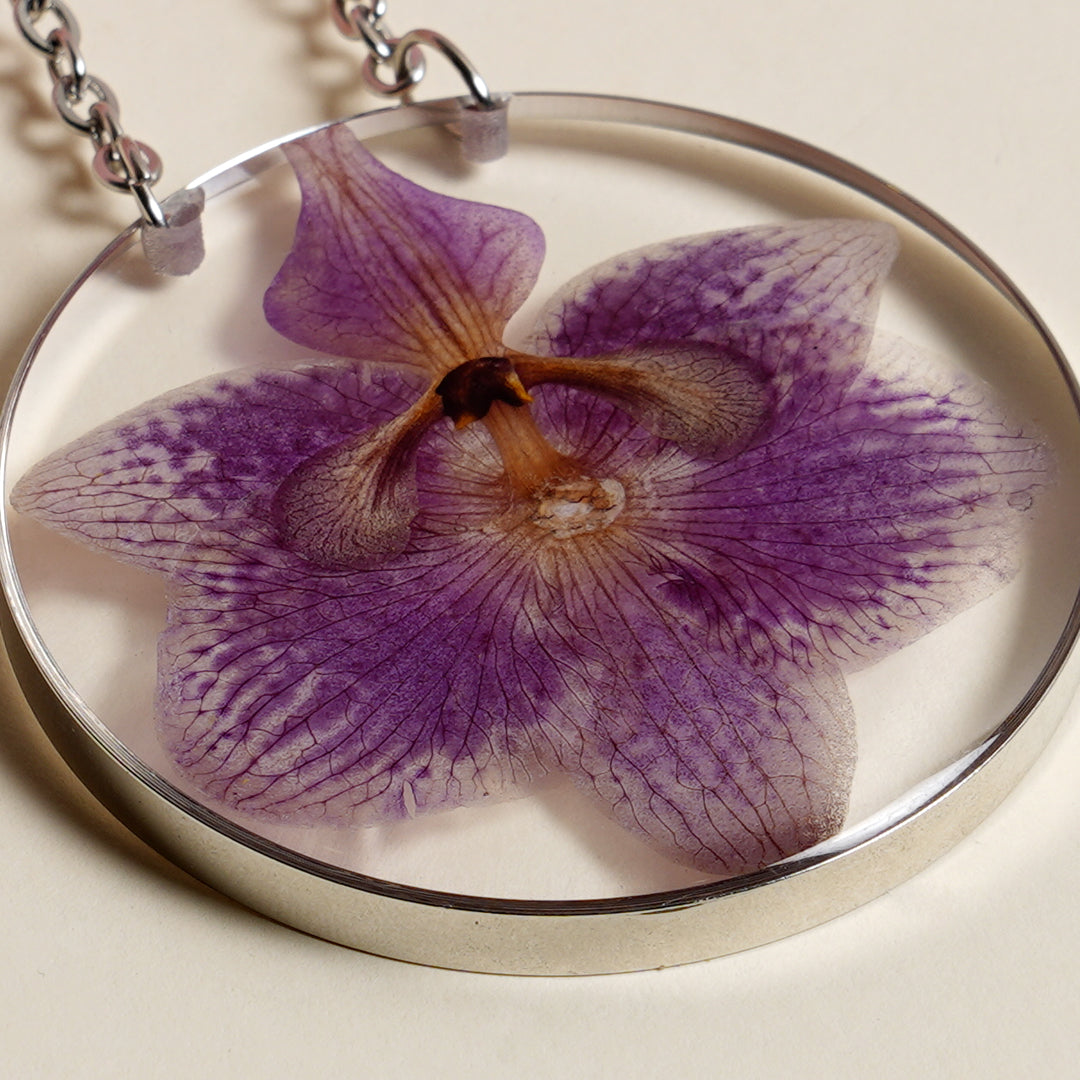 The Purple Orchid Charm