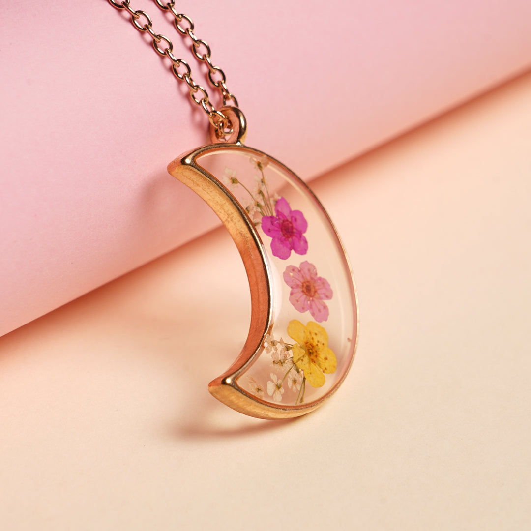 Luna- Moon and Bloom Necklace