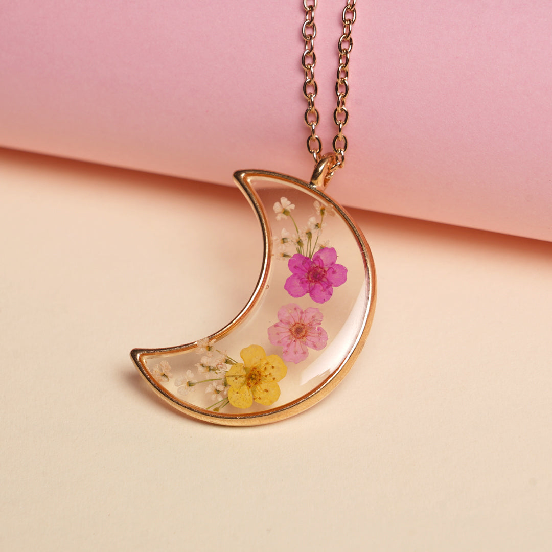 Luna- Moon and Bloom Necklace