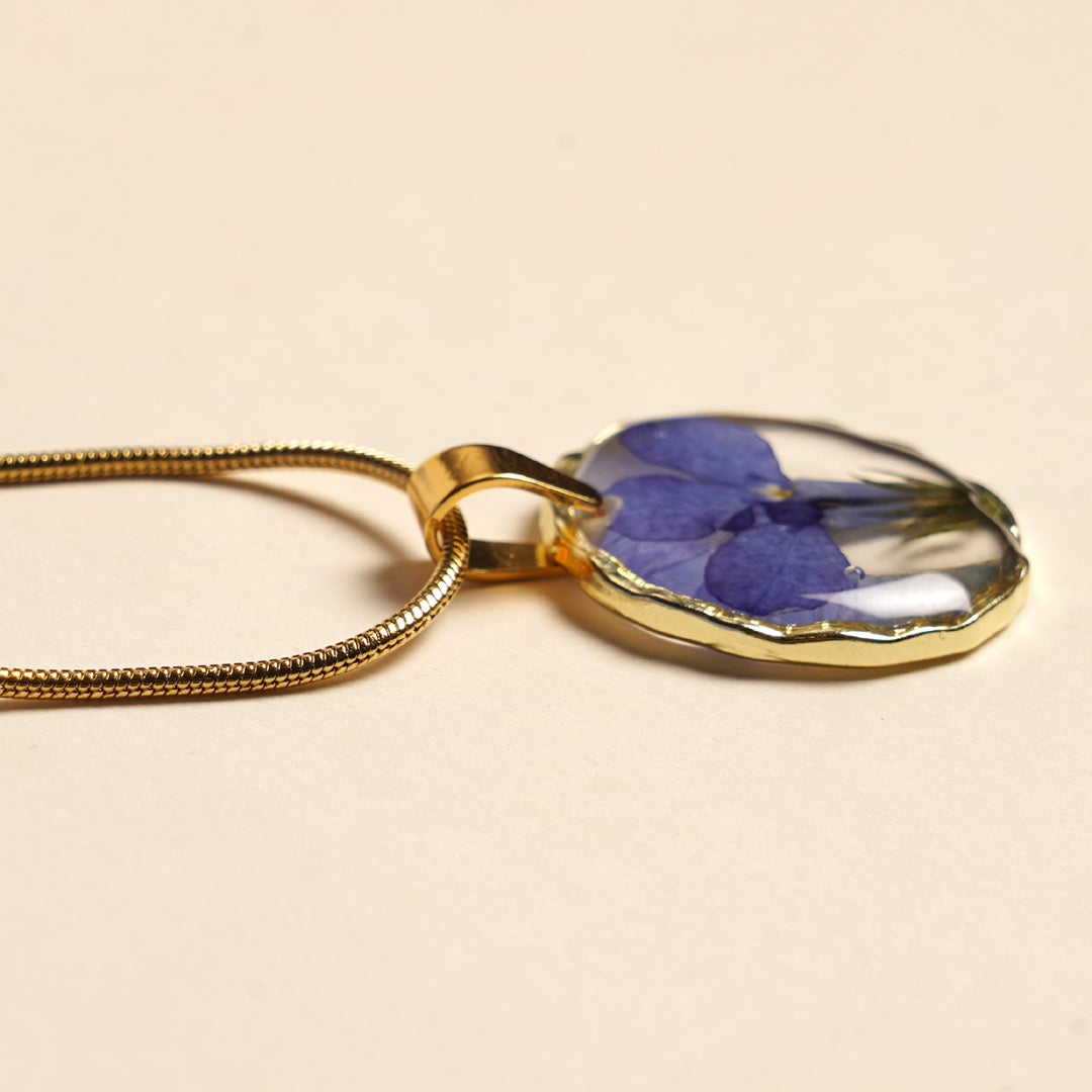 The Great Blue LOBELIA Flower Pendant