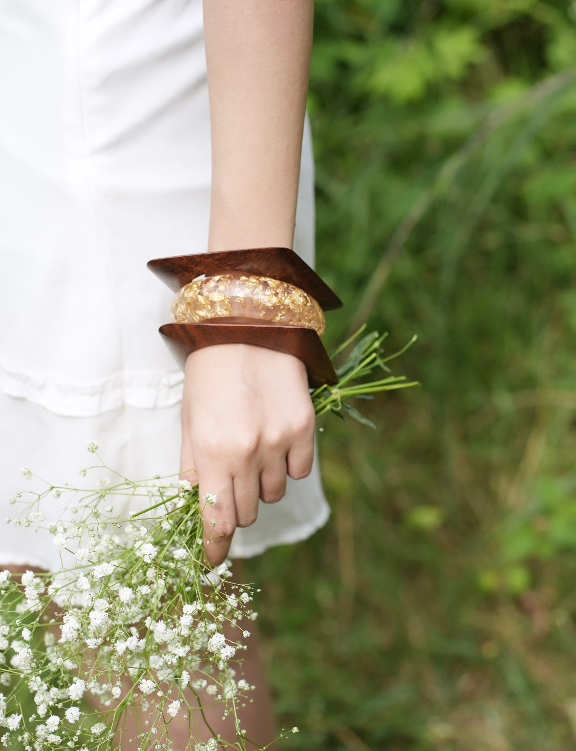 ☀️ Solaris Resin Bangle Stack