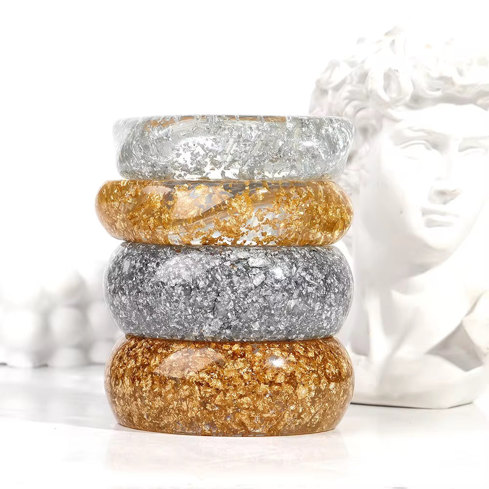 ☀️ Solaris Resin Bangle Stack