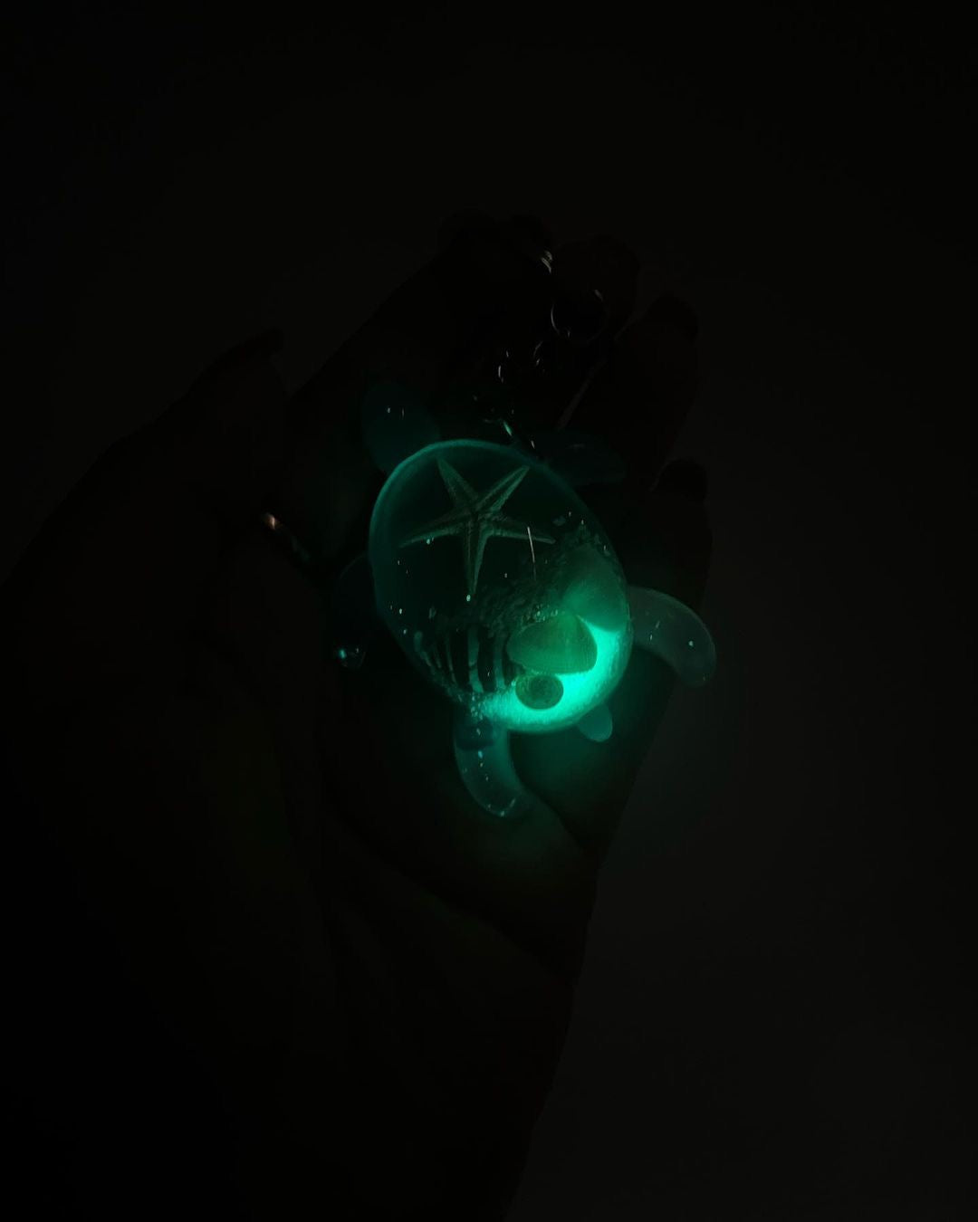 Lucky “Glow” Turtle Keychain