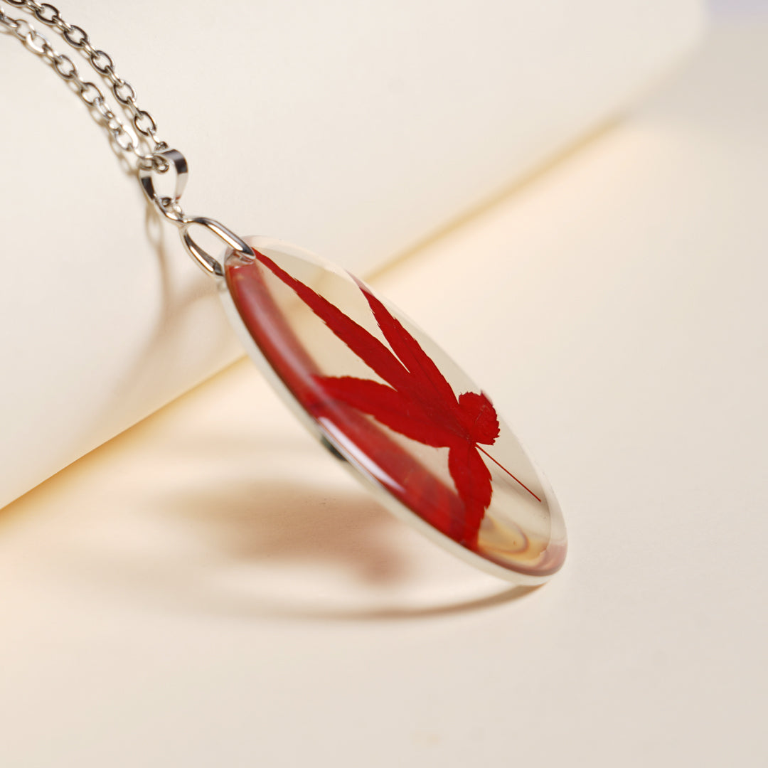 Red Maple Leaf Pendant