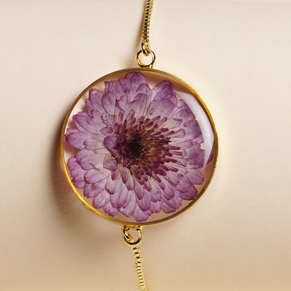Purple Chrysanthemum Bracelet