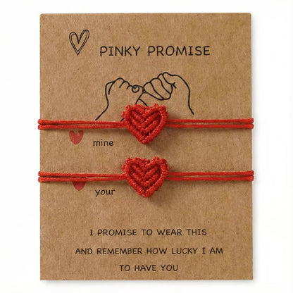 “Pinky Promise? Always.” 🤞❤️- set of 2 bands