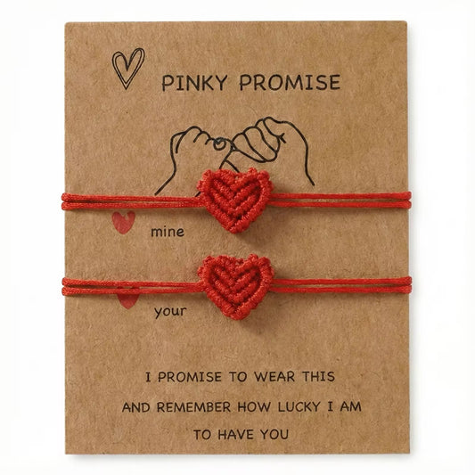 “Pinky Promise? Always.” 🤞❤️- set of 2 bands