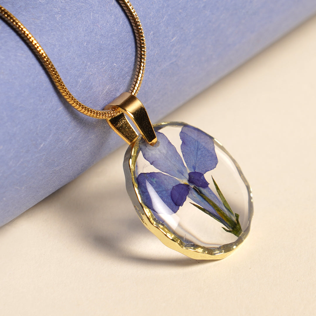 The Great Blue LOBELIA Flower Pendant