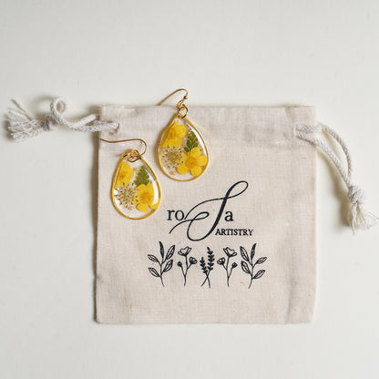 The Joyful Yellow Bloom Earrings