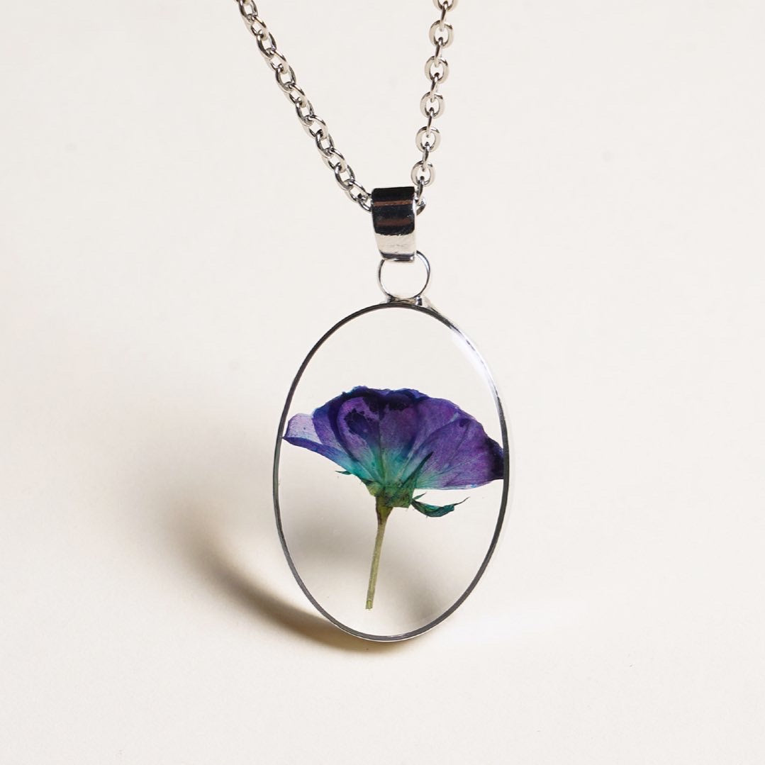 Blue Rose Pendant