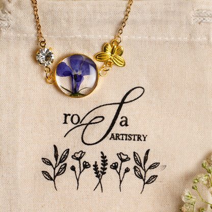 Aurielle Bleu Lobelia Necklace
