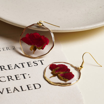 The Classic RED ROSE EARRINGS