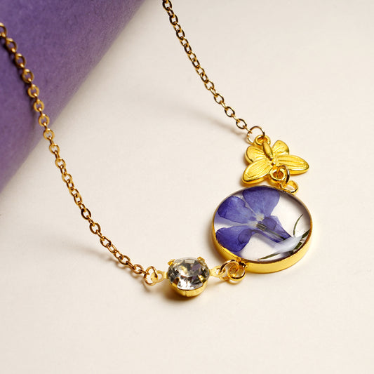 Aurielle Bleu Lobelia Necklace