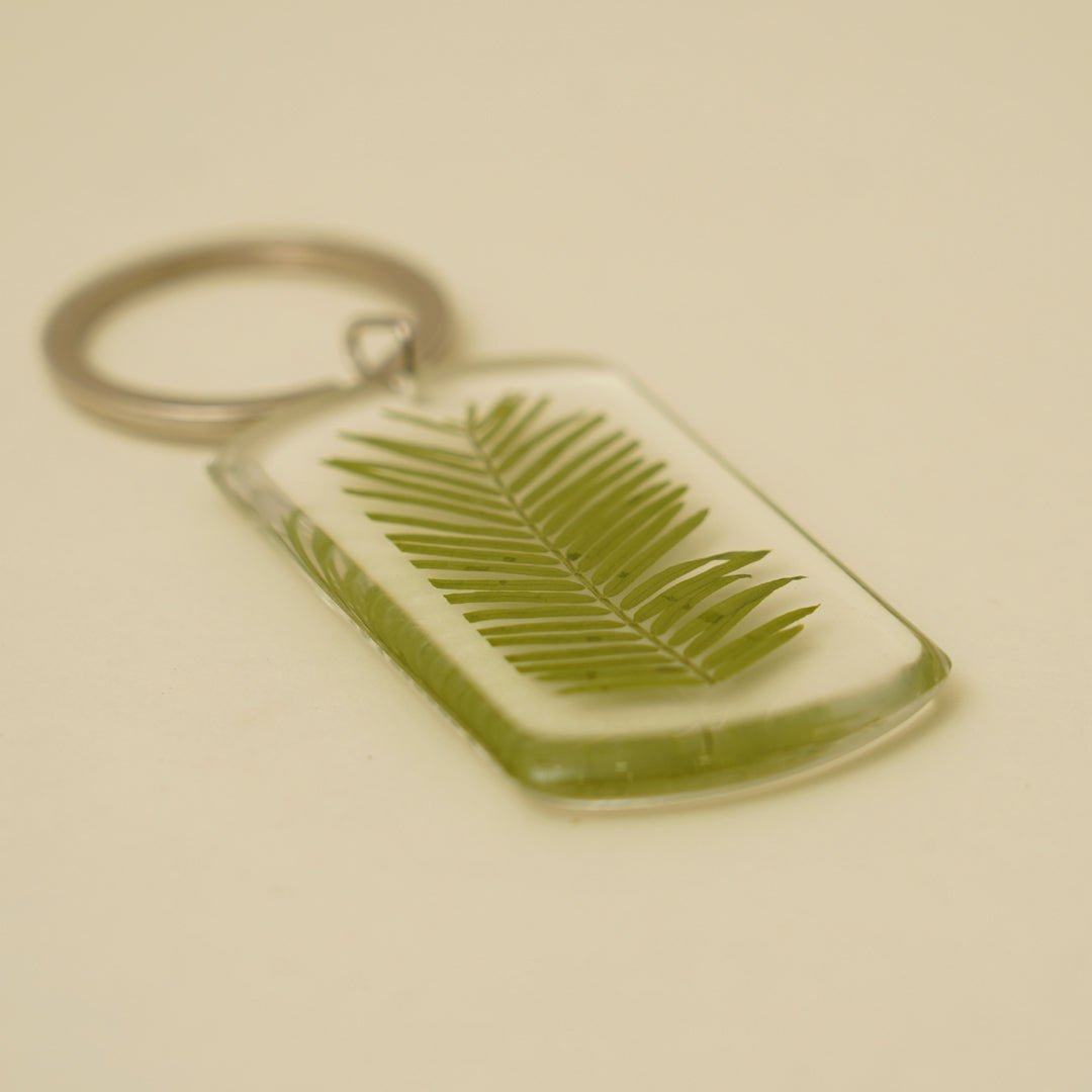 The Fir leaf keychain