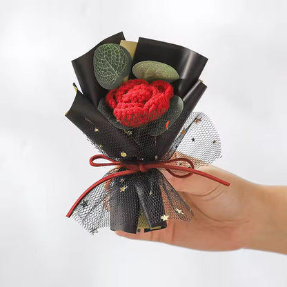 Forever in Bloom Love – Handmade Crochet Rose Bouquet