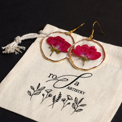 The Classic RED ROSE EARRINGS