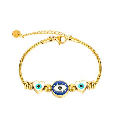 Strong ; Loved ; Protected : Evileye Bracelet