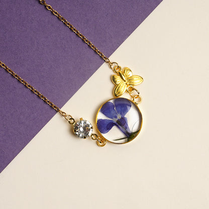 Aurielle Bleu Lobelia Necklace