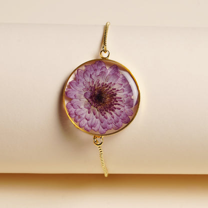 Purple Chrysanthemum Bracelet