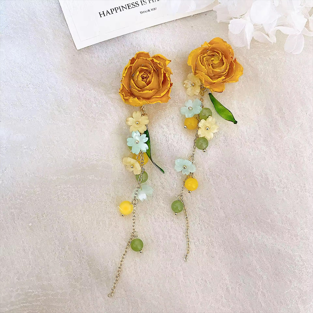 Yellow Rose Promise Earrings