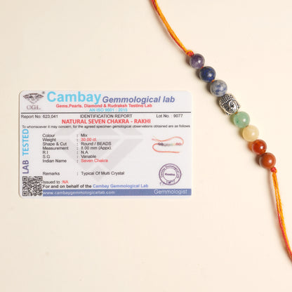 The Buddha Blessed - Seven Chakra Rakhi