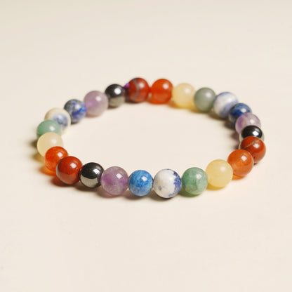 7 Chakras Bracelet- The Combination Of 7 Stones