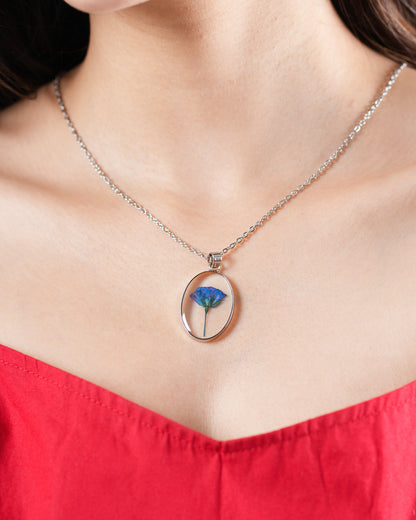 Blue Rose Pendant