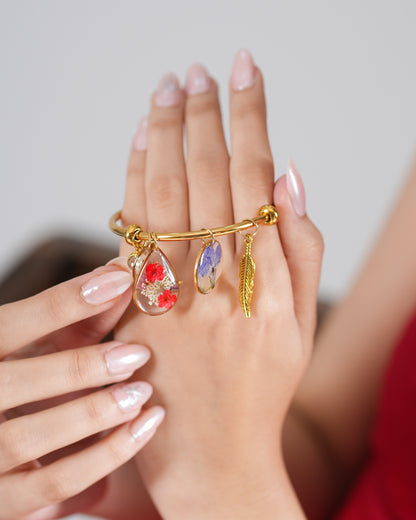 Veritas Fleur Resin Bangle