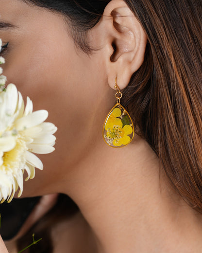 The Joyful Yellow Bloom Earrings