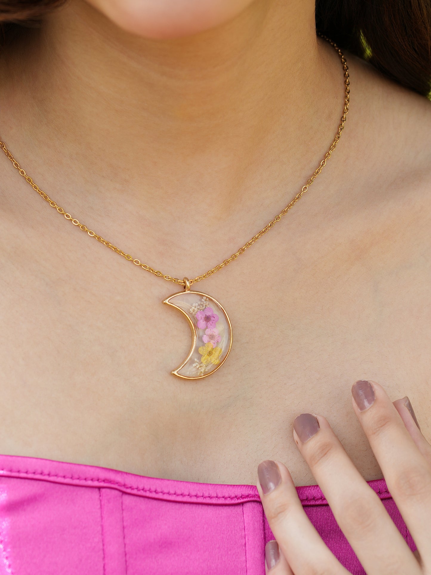 Luna- Moon and Bloom Necklace