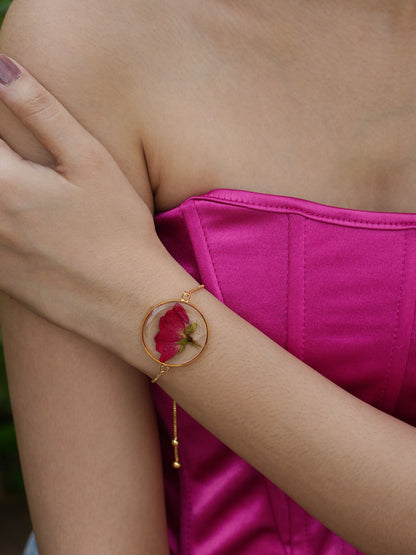 Rouge - Red Rose Bracelet